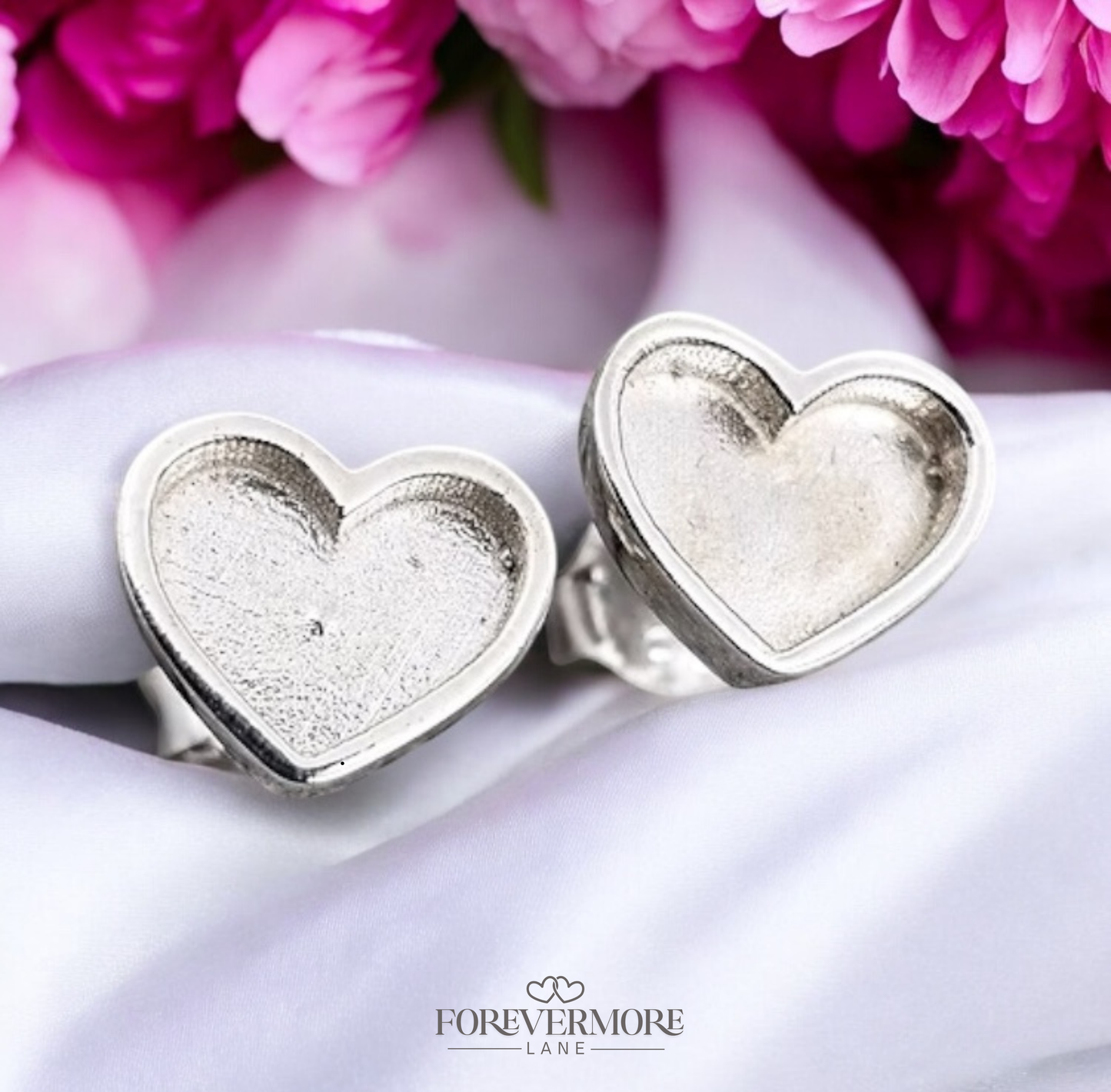 Esme Heart Stud Earrings
