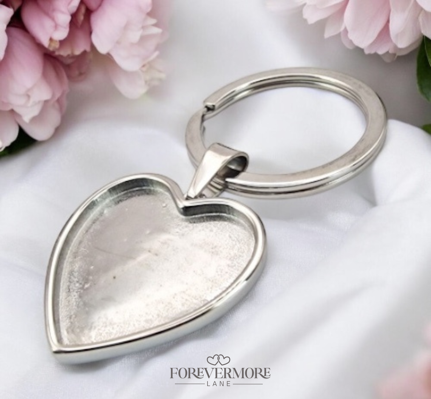 Ivy Heart Keyring (Stainless Steel)