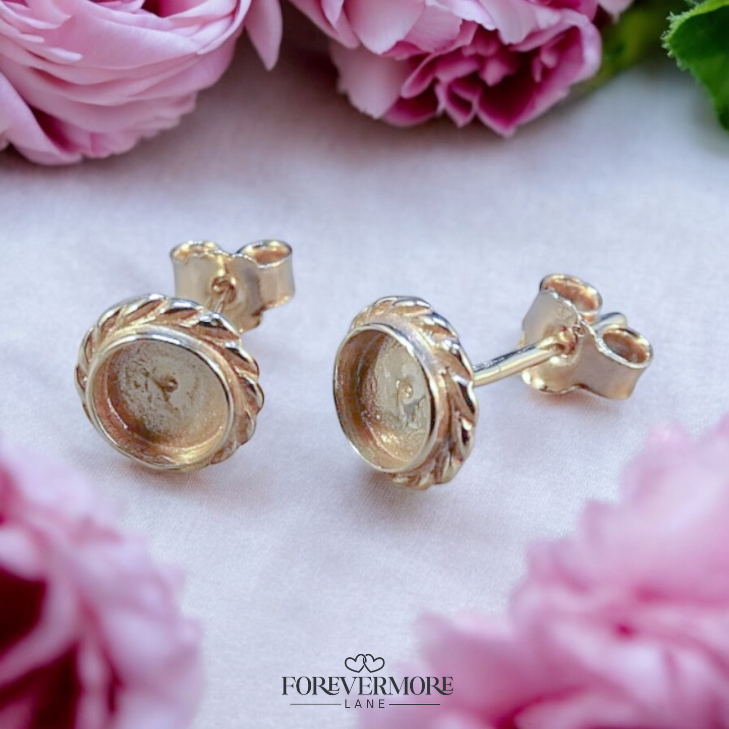 Holly 9ct Gold Rope Studs