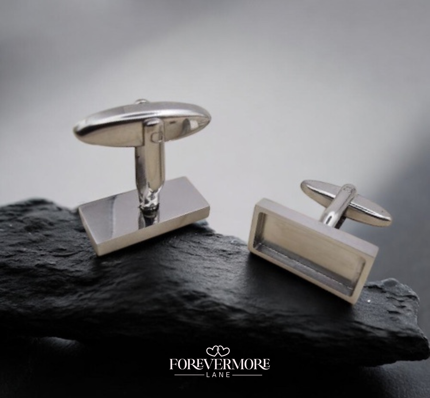 Harry Rectangle Cufflinks (Stainless Steel)