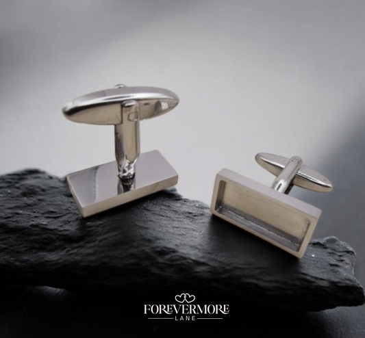 Harry Rectangle Cufflinks (Stainless Steel)