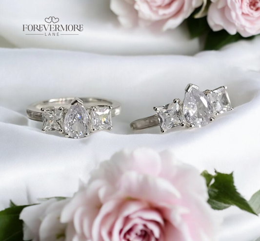 Paige Pear & Princess Cut Ring