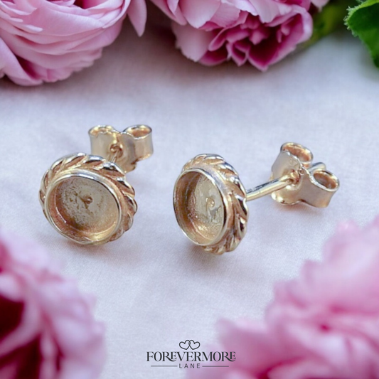 Holly 9ct Gold Rope Studs