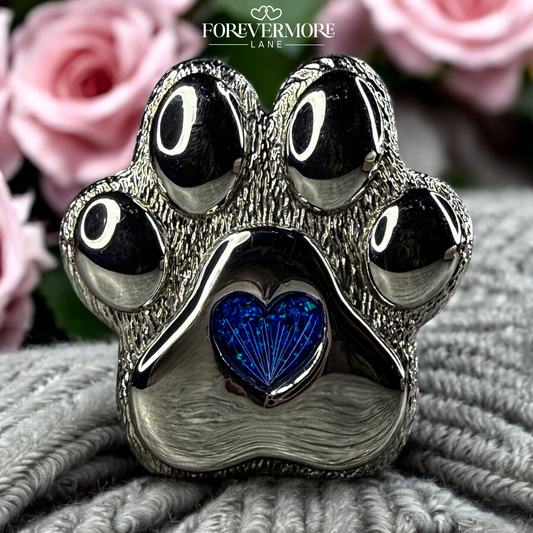 Harley Heart Pawprint Ornament