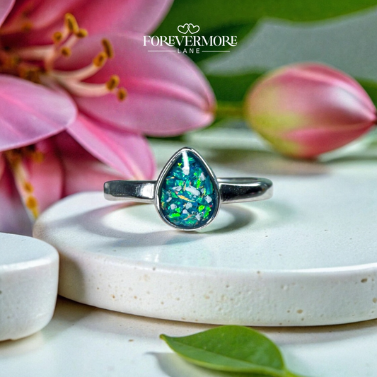 Pippa teardrop ring (Stainless steel)